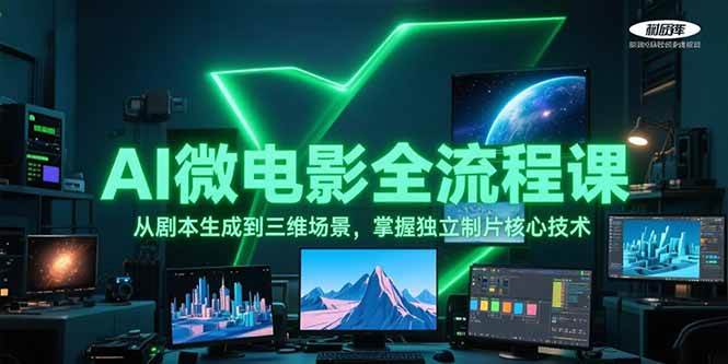 (6.24)AI微电影全流程课，从剧本生成到三维场景，掌握独立制片核心技术