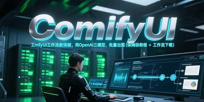 (6.24)ComfyUI工作流新突破，用OpenAI三模型，批量出图(保姆级教程+工作流下载)