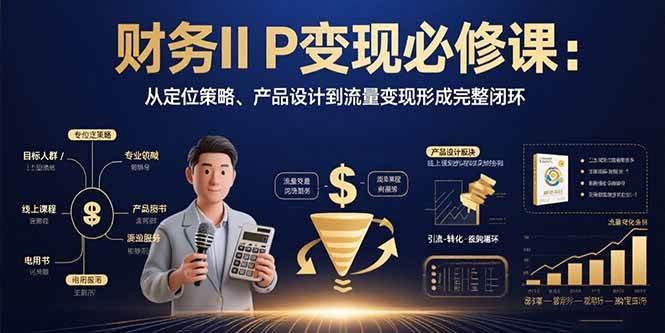 (8.19)财务IP变现必修课：从定位策略、产品设计到流量变现形成完整闭环