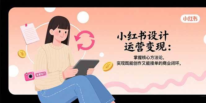 (8.10)小红书设计运营变现：掌握核心方法论，实现既能创作又能接单的商业闭环