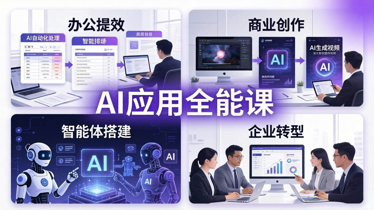 (4.5)AIGC 应用全能课：办公提效、商业创作、智能体搭建、企业转型，一站式学会AI应用