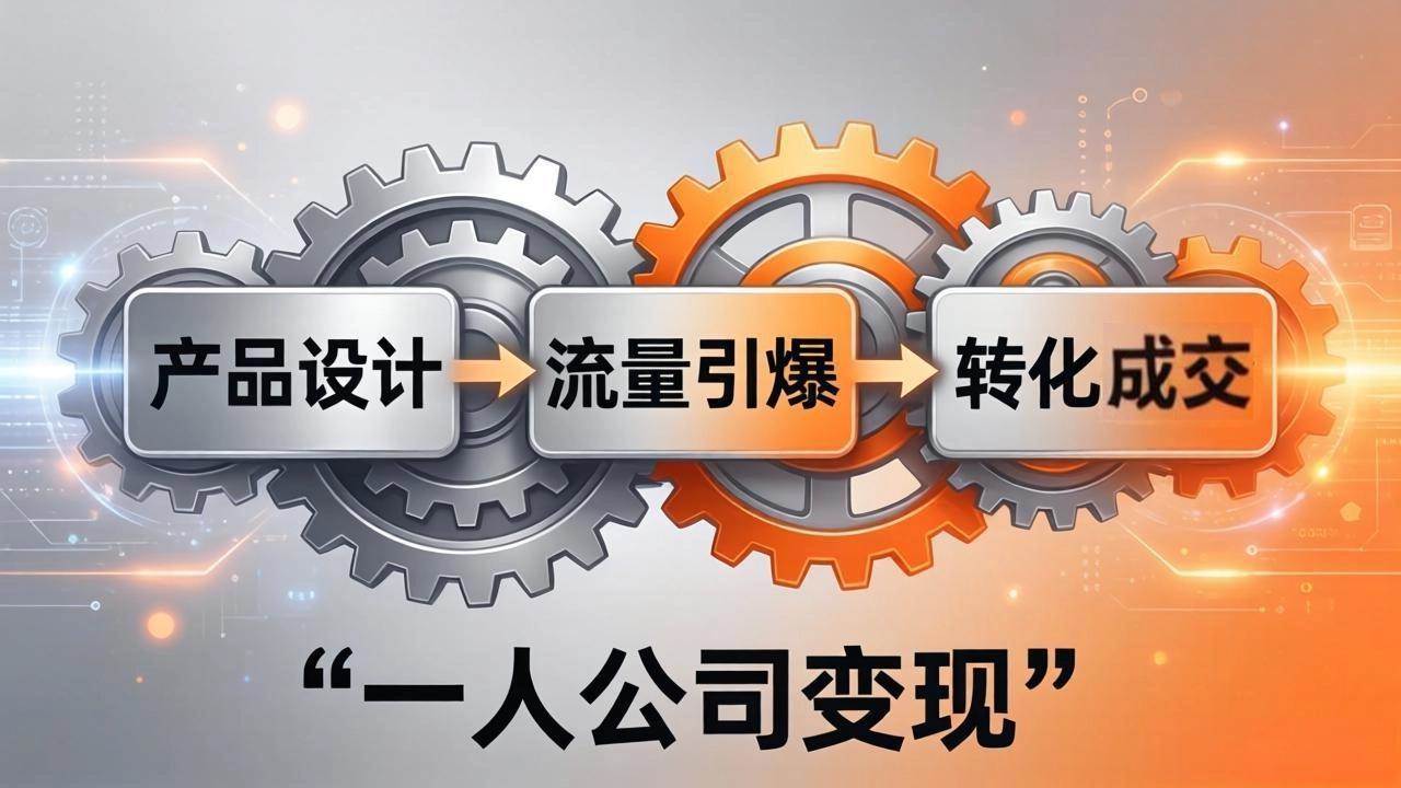 (4.3)一人公司变现全攻略：产品设计+流量引爆+转化成交，打造不受年龄限制的长期事业